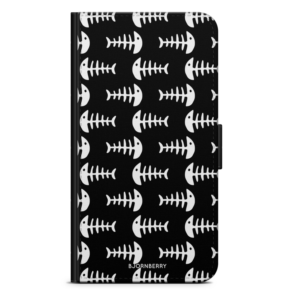 Huawei Mate 20 Lite Wallet Case - Fish Skeleton