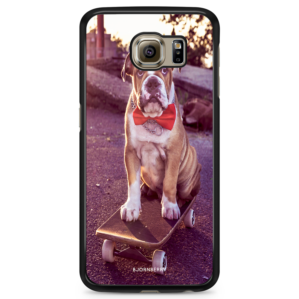 Samsung Galaxy S6 Edge+ Case - Bulldog skateboard