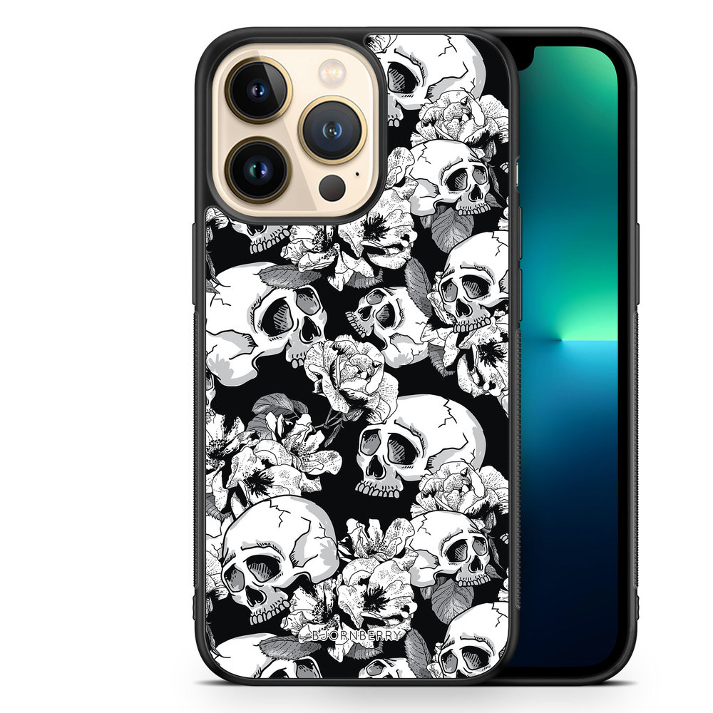 iPhone 13 Pro Case - Skull & Roses