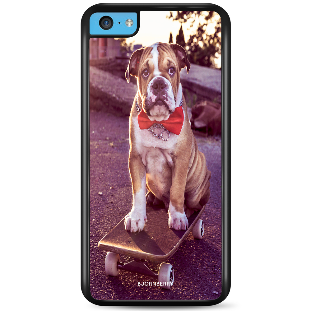 iPhone 5C Skal - Bulldog skateboard