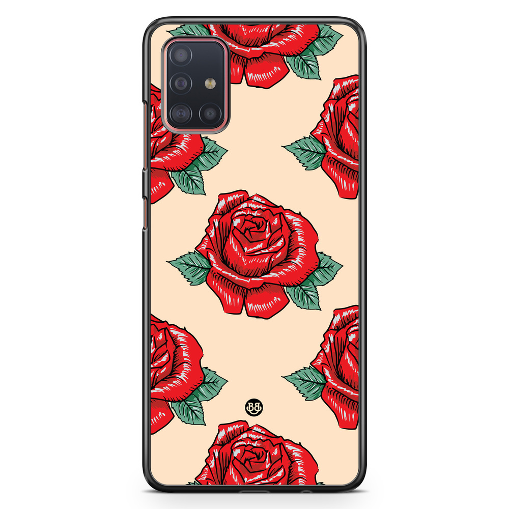 Samsung Galaxy A51 Case - Rose Pattern