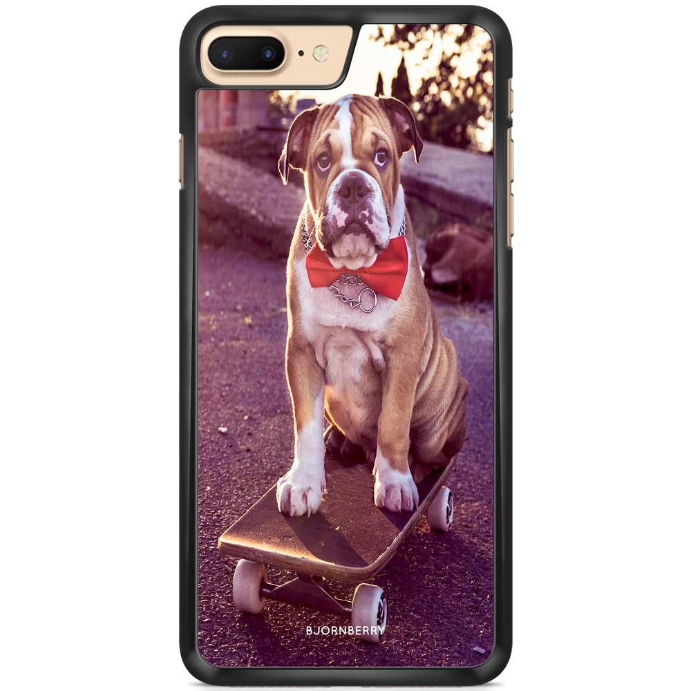 iPhone 7 Plus Case - Bulldog skateboard