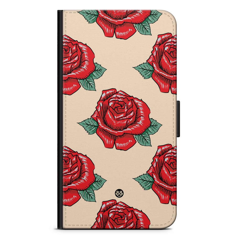 Samsung Galaxy A41 (2020) Wallet Case - Rose Pattern