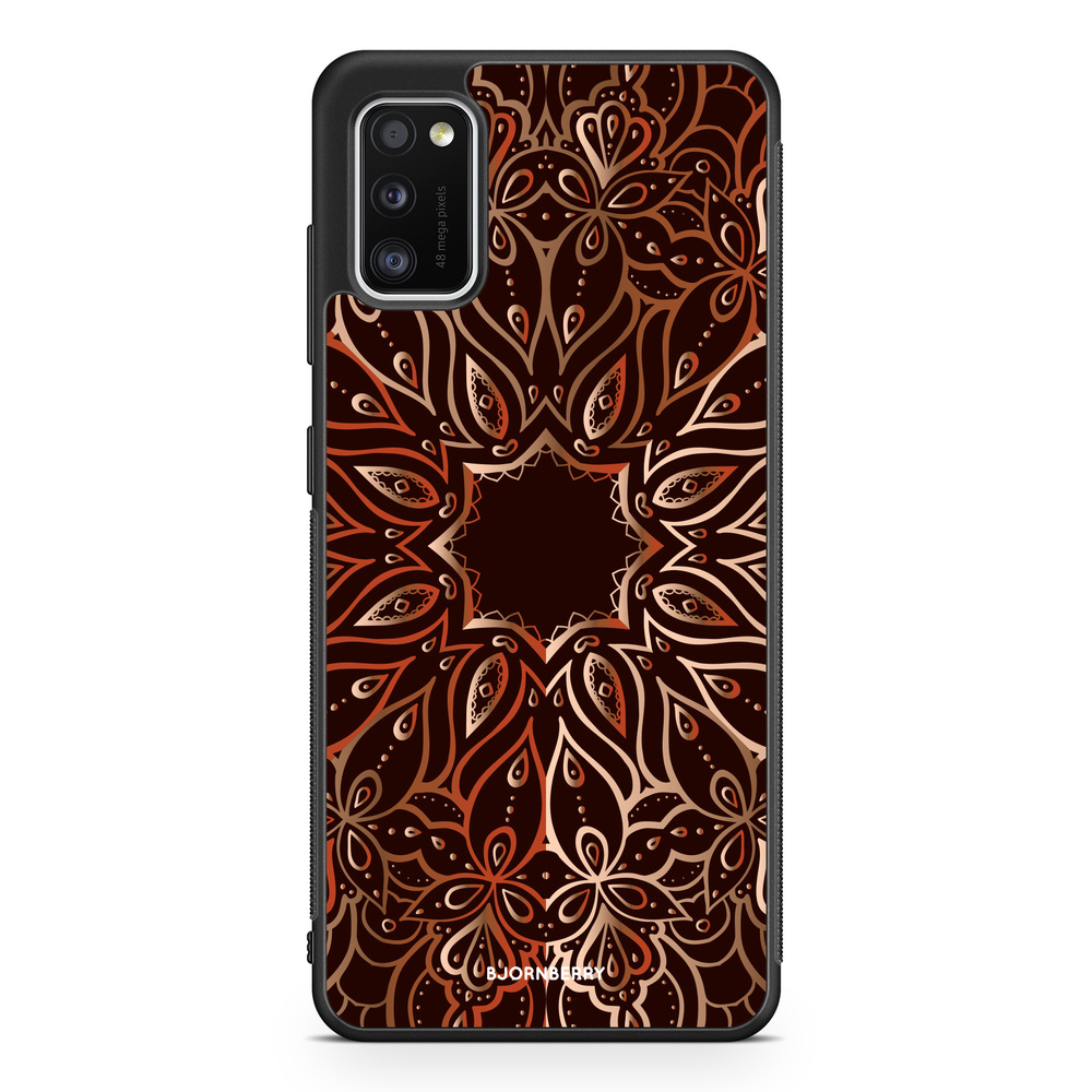 Samsung Galaxy A41 Case - Bronze Mandala