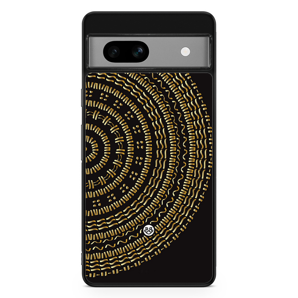 Google Pixel 7a Case - Mandala Gold/Black