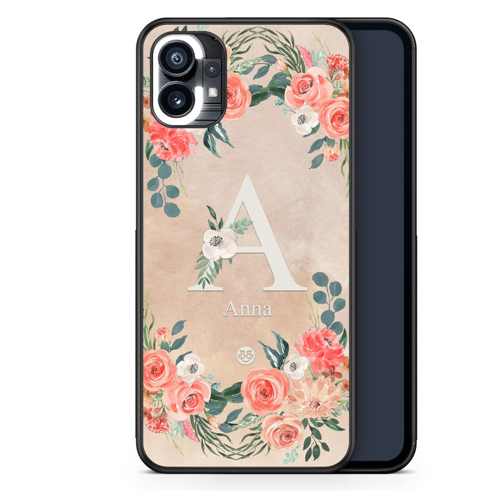 Nothing Phone (1) Custom Case - Monogram Sand