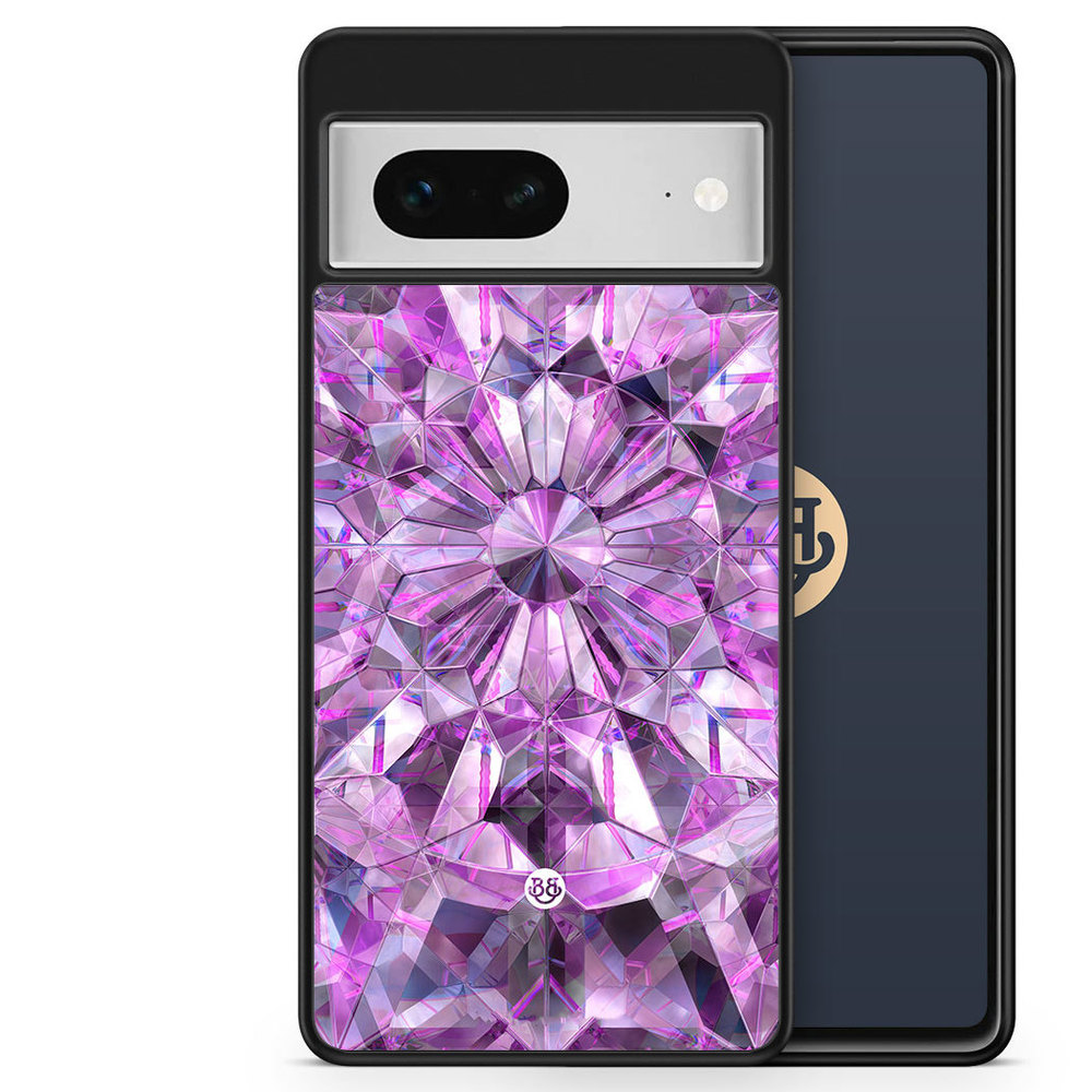 Google Pixel 7 Case - Purple Crystals