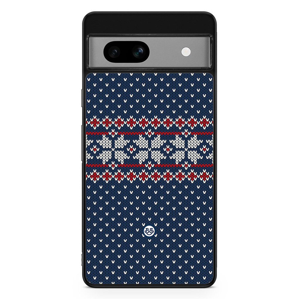 Google Pixel 7a Case - Knitted Xmas