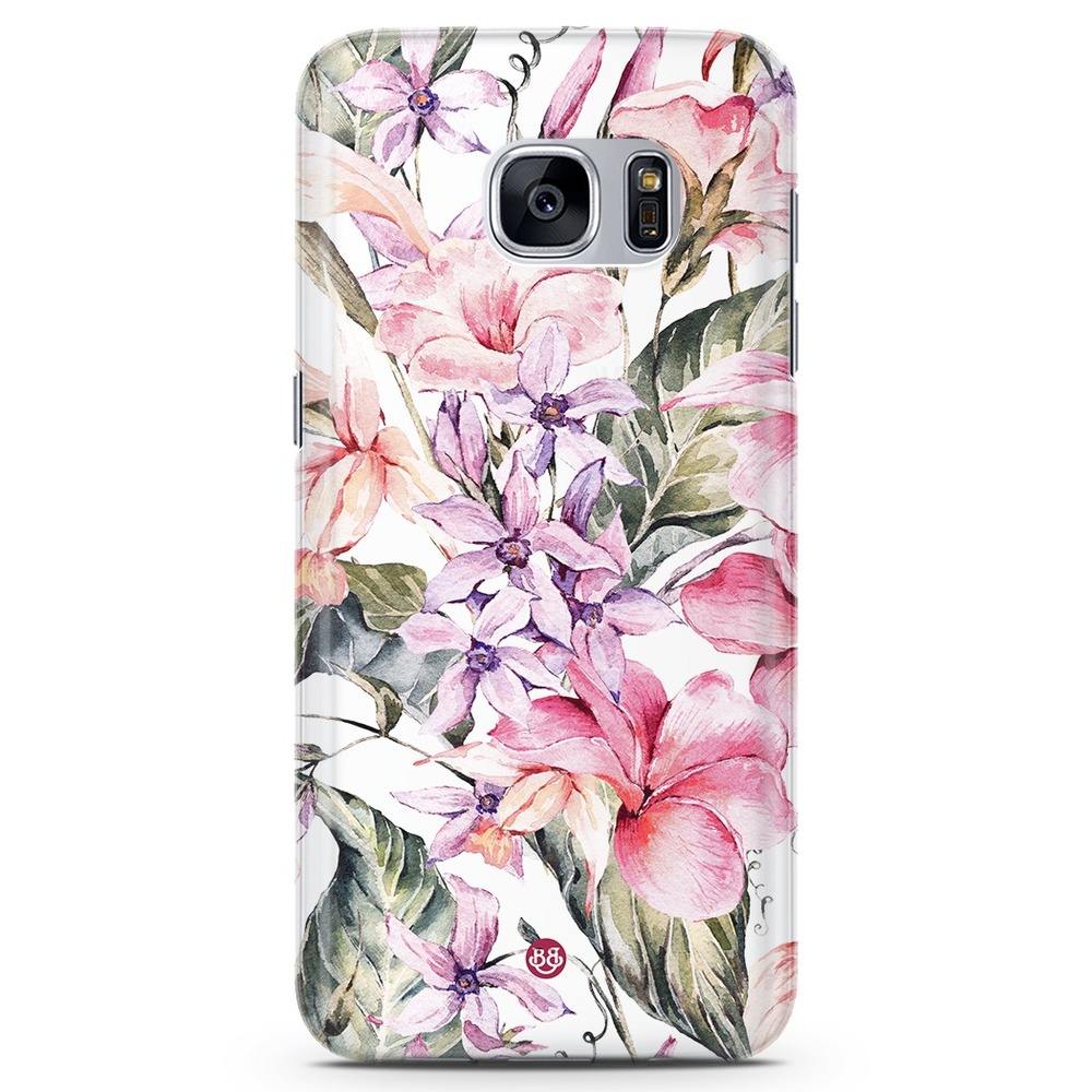 Samsung Galaxy S7 Edge TPU Case - Watercolor Flowers