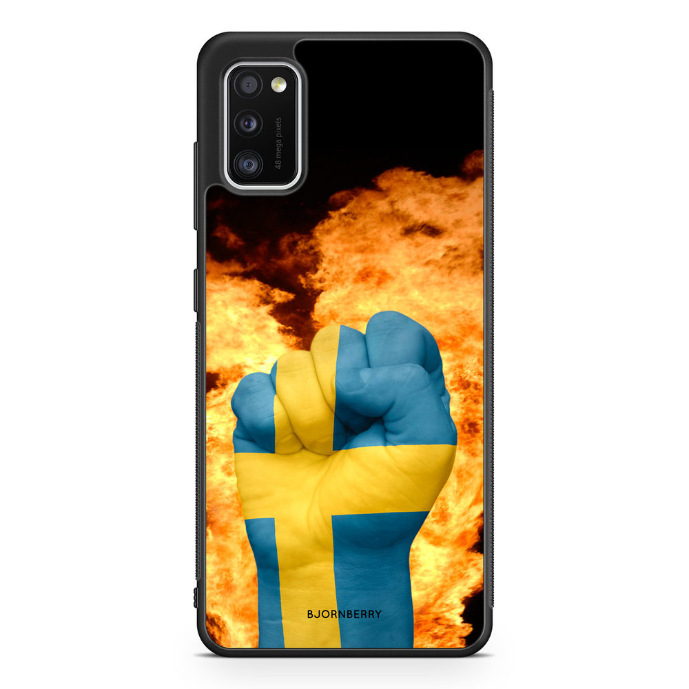 Samsung Galaxy A41 Case - Sweden Hand