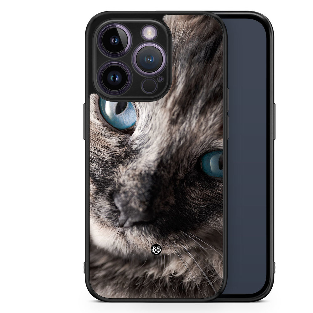 iPhone 14 Pro Skal - Katt Blå Ögon