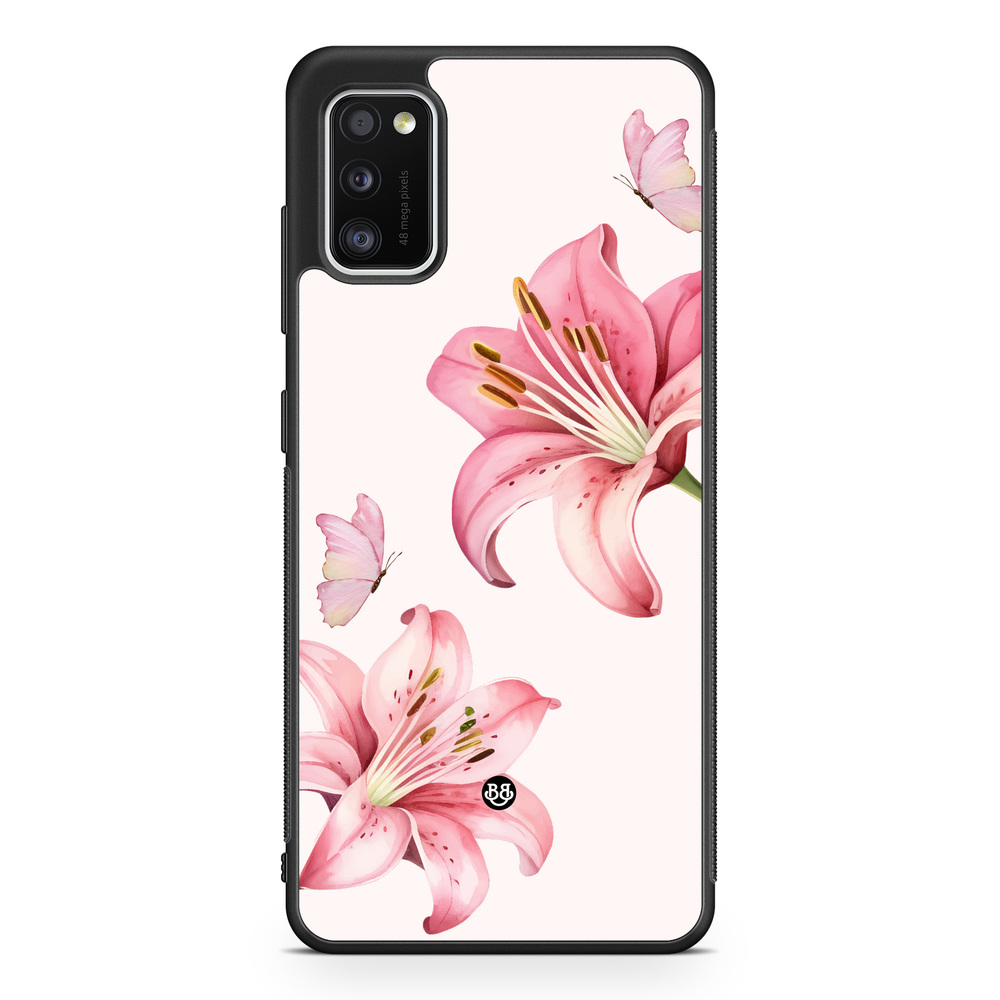 Samsung Galaxy A41 Case - WILD BLOOM - Pink Lily