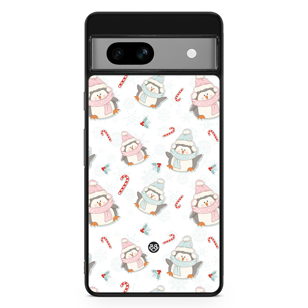 Google Pixel 7a Case - Christmas Penguins