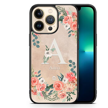 iPhone 13 Pro Custom Case - Monogram Sand