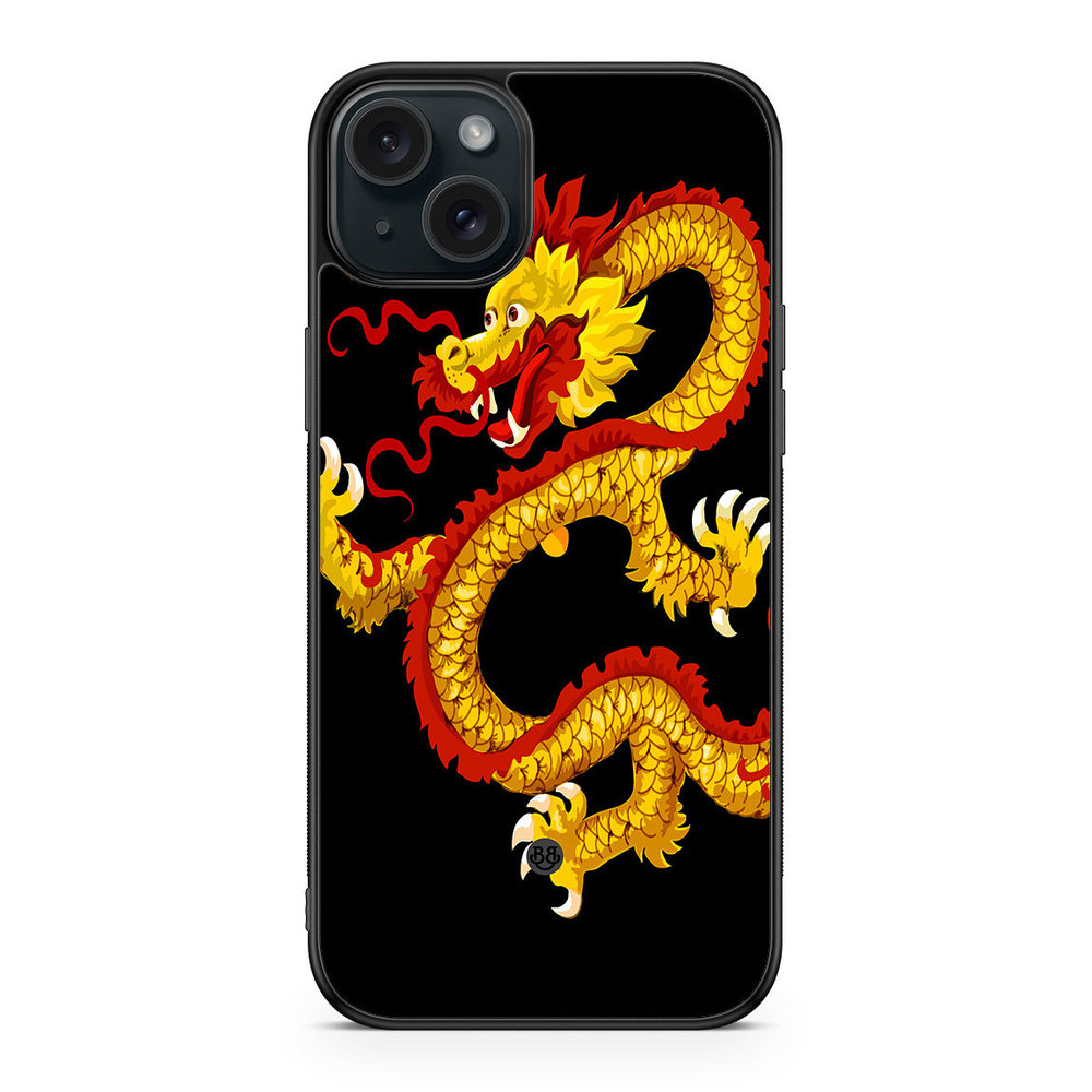 iPhone 15 Plus Case - Yellow Dragon