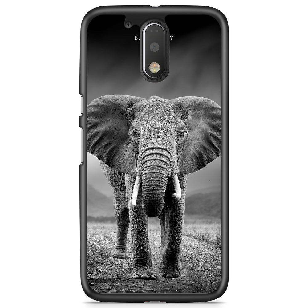 Moto G4/G4 Plus Case - Black/White Elephant
