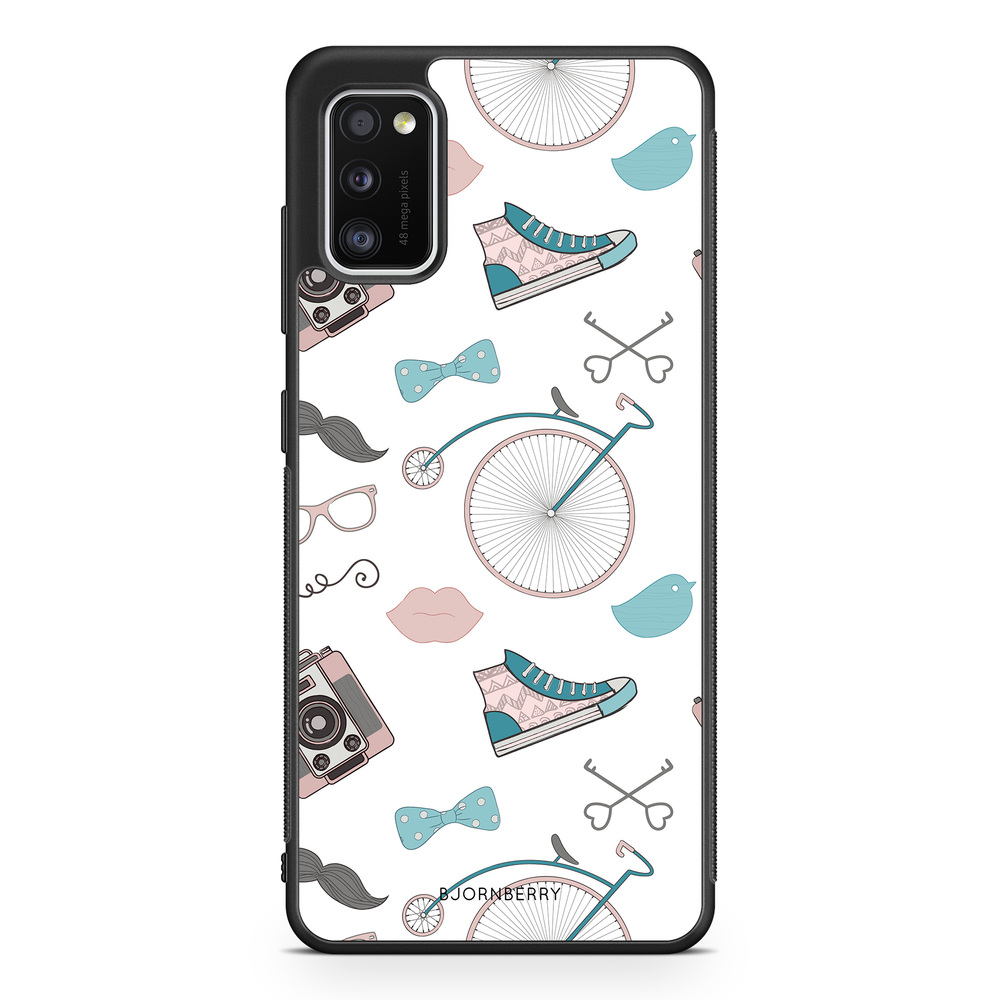 Samsung Galaxy A41 Case - Hipster Pattern