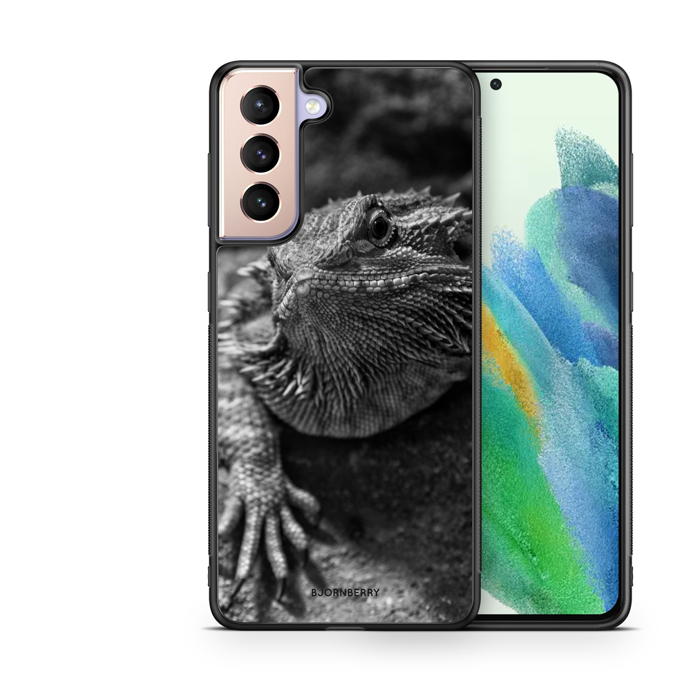 Samsung Galaxy S21 FE 5G Case - Black/White Lizard