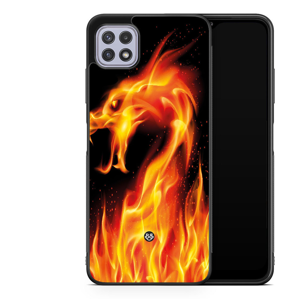 Samsung Galaxy A22 4G Case - Flames Dragon