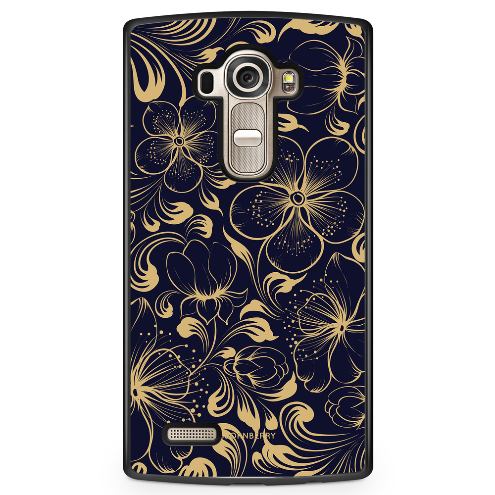 LG G4 Case - Dark Blue Flowers