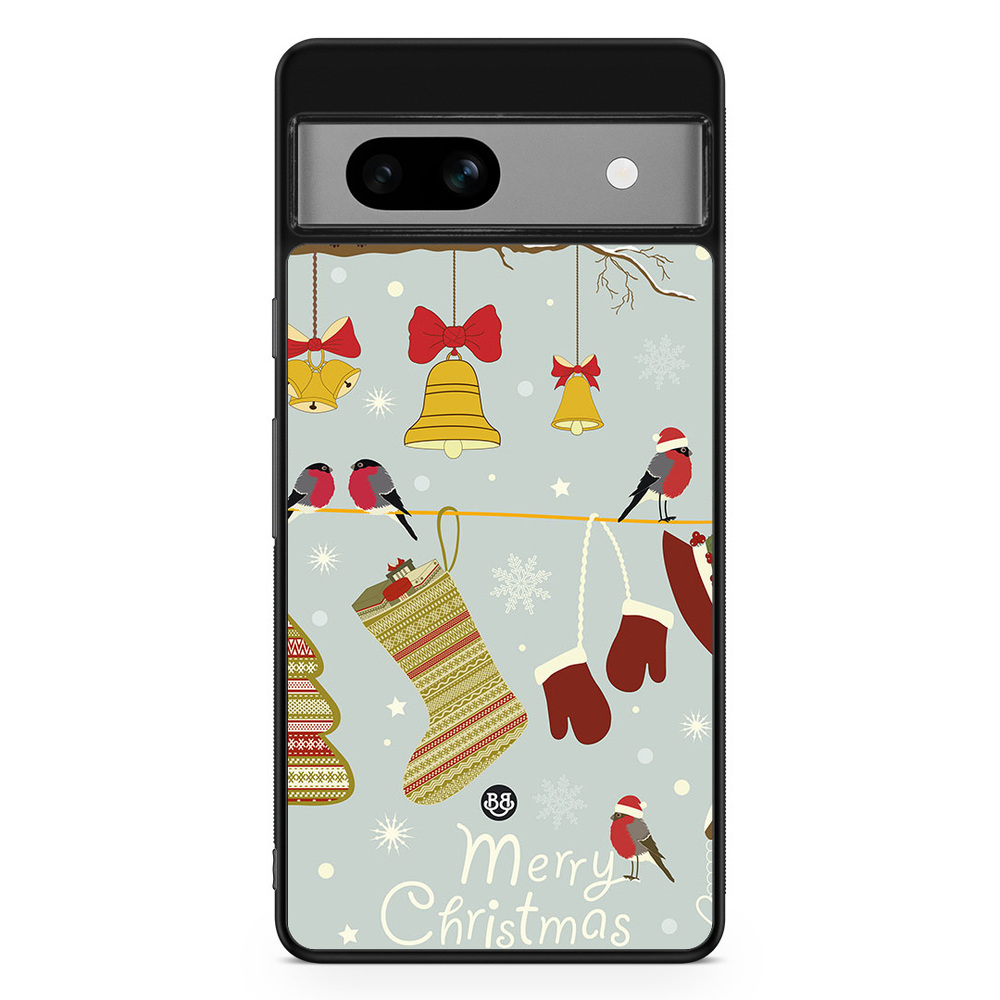 Google Pixel 7a Case - Christmas Owls