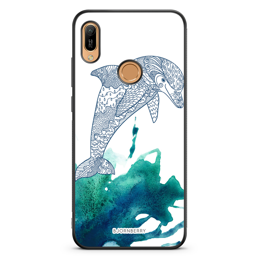 Huawei Y6 2019 Case - Mandala Dolphine