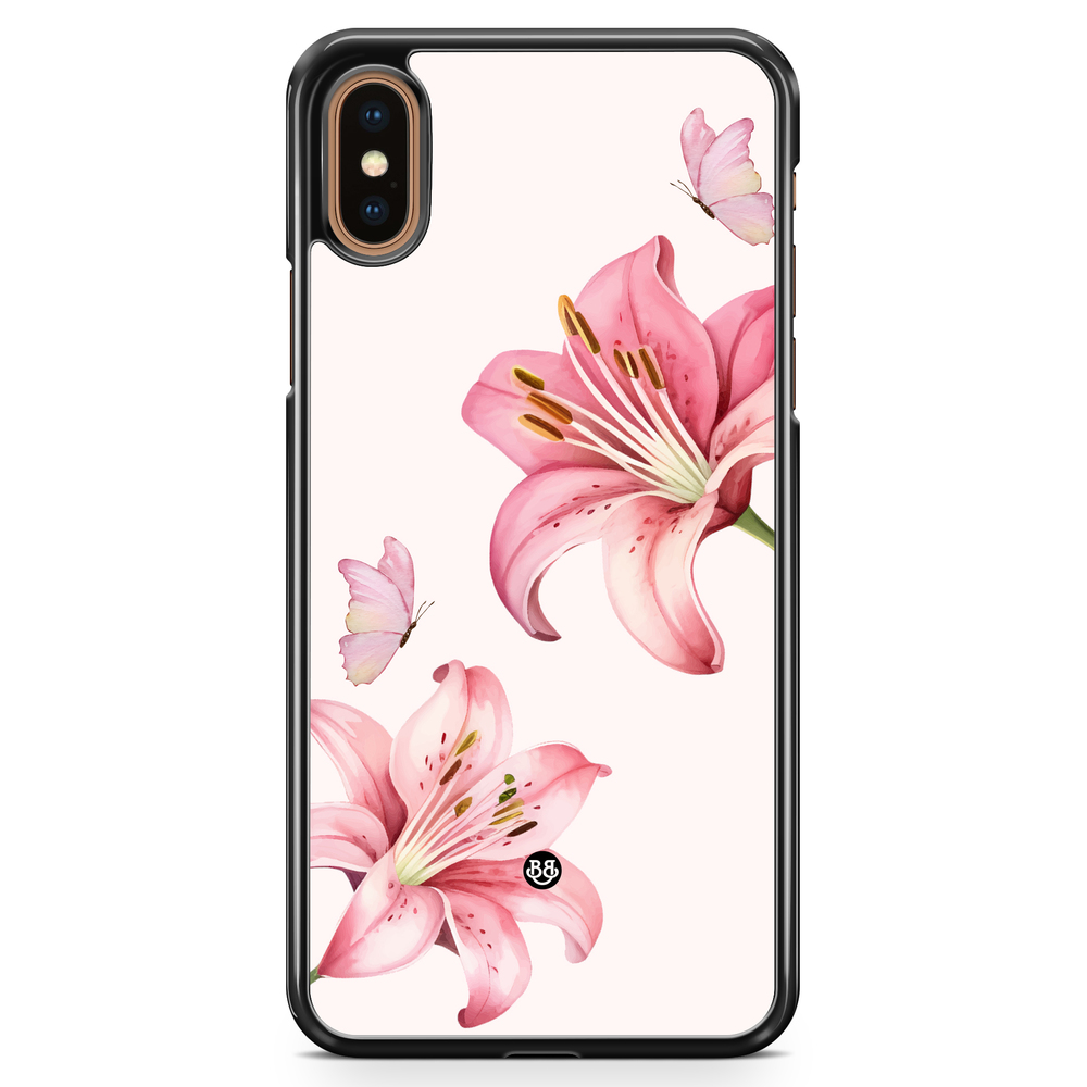iPhone XS Max Case - WILD BLOOM - Pink Lily