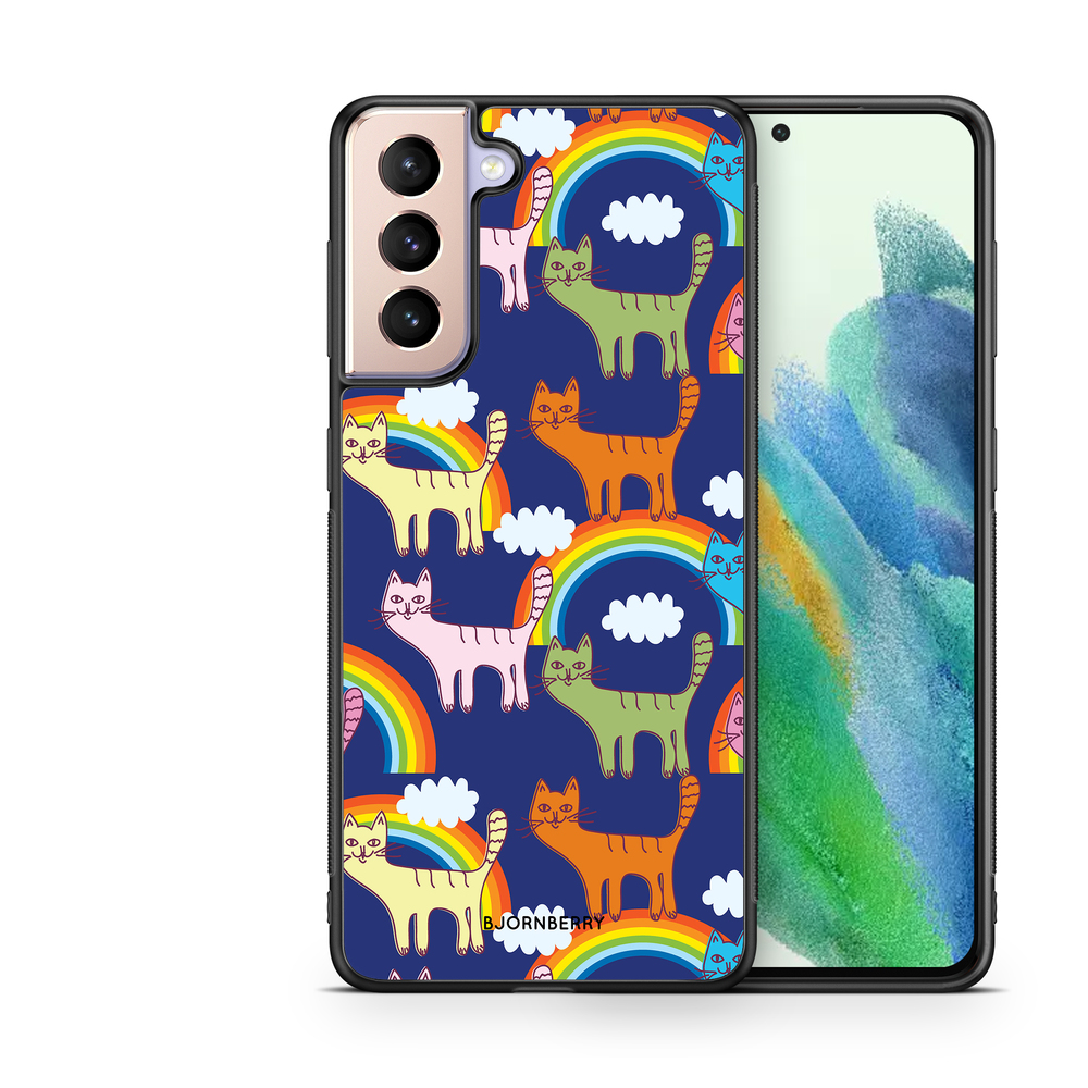 Samsung Galaxy S21 FE 5G Case - Cats & Rainbows
