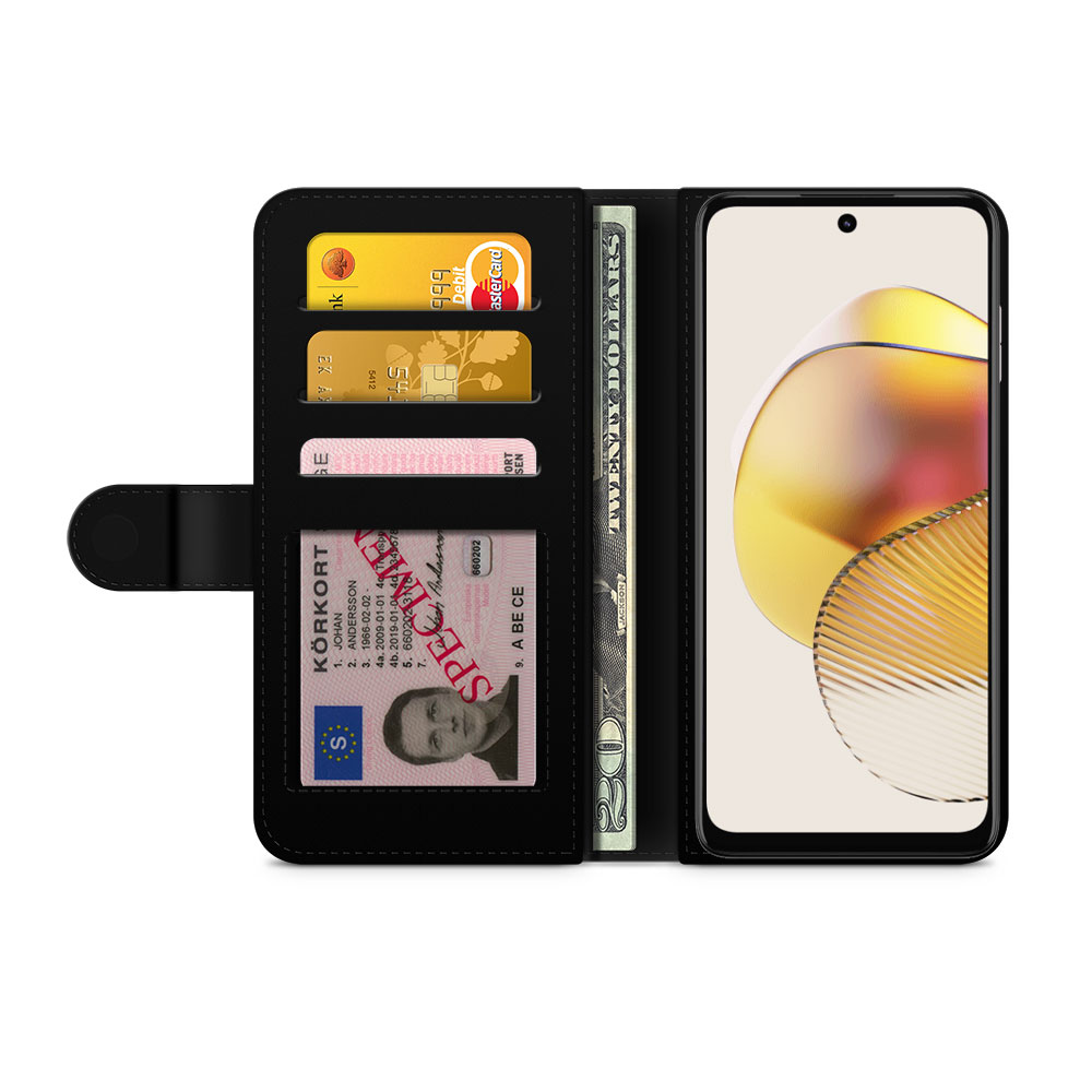 Motorola Moto G73 Wallet Case - Pineapple Pattern - 2