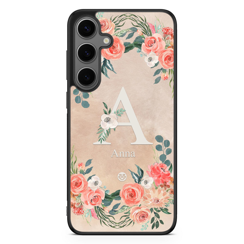 Samsung Galaxy S24 Plus Custom Skal - Monogram Sand