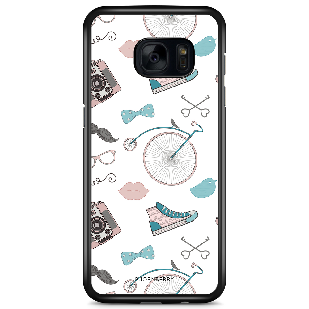 Samsung Galaxy S7 Edge Case - Hipster Pattern
