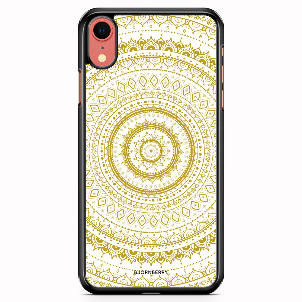iPhone XR Case - White Gold Mandala