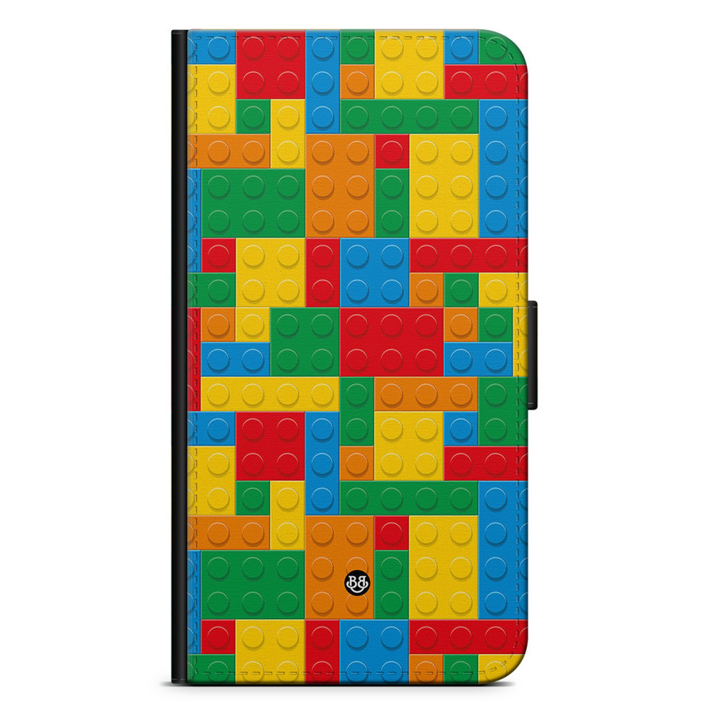 Motorola Moto E40 Wallet Case - Building bricks