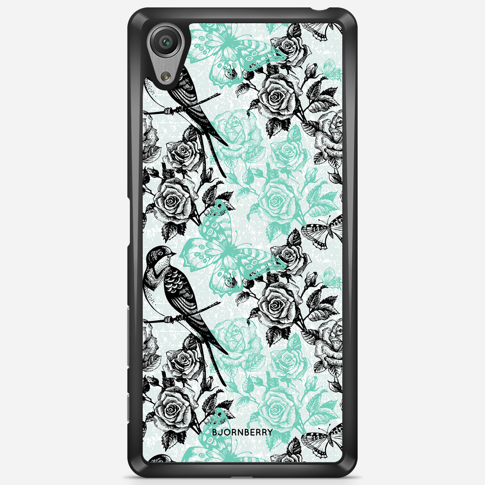 Sony Xperia X Performance Case - Birds & Roses