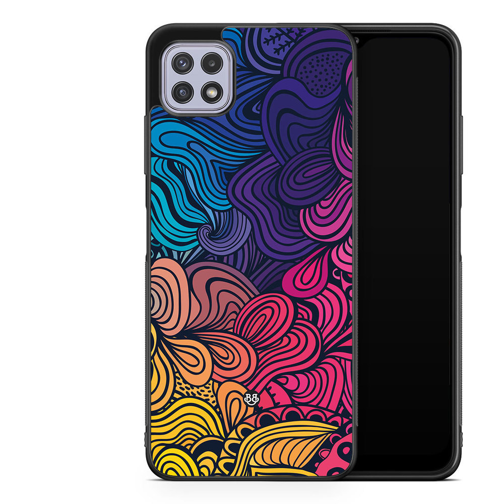 Samsung Galaxy A22 4G Case - Retro Flowers
