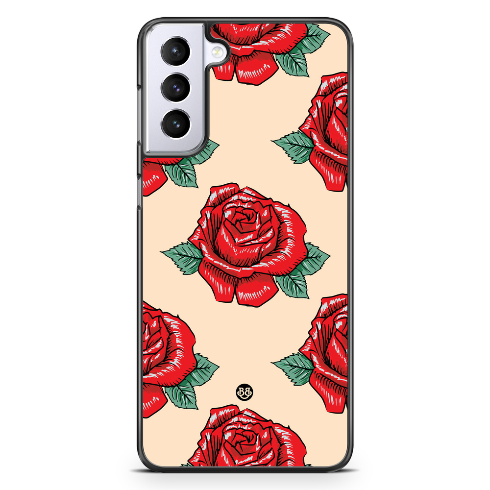 Samsung Galaxy S21 Plus Case - Rose Pattern