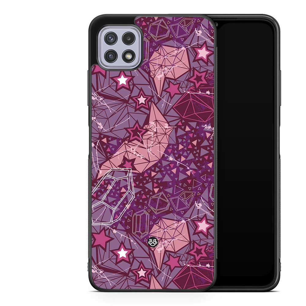 Samsung Galaxy A22 4G Case - Purple Stars