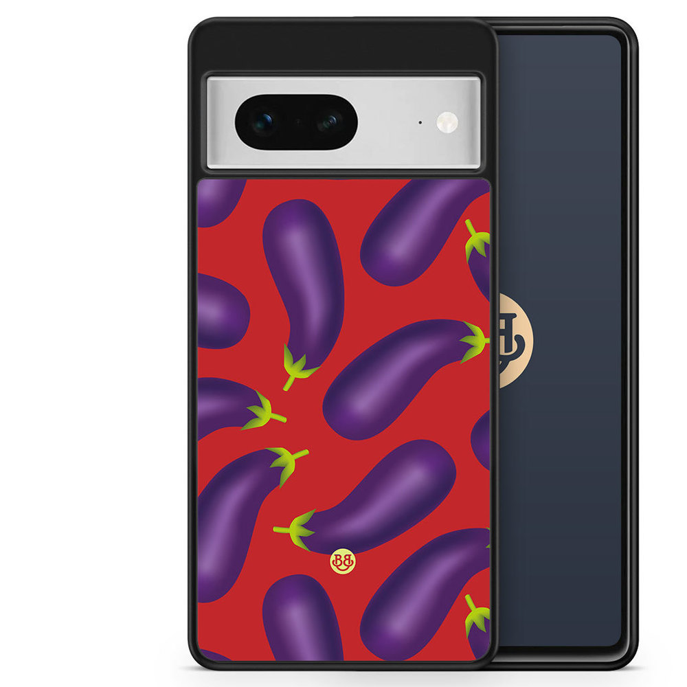 Google Pixel 7 Case - Eggplant Pattern