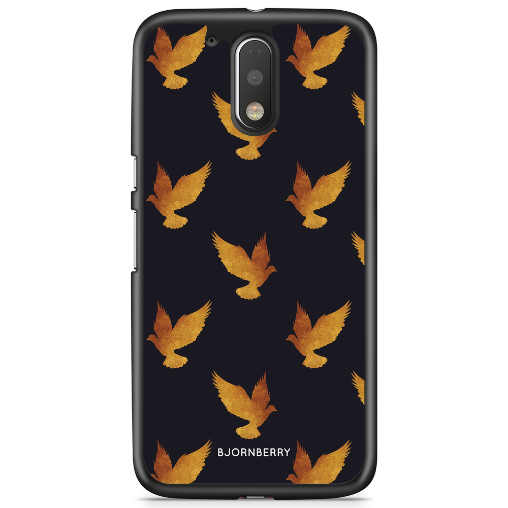 Moto G4/G4 Plus Skal - Guld Duvor