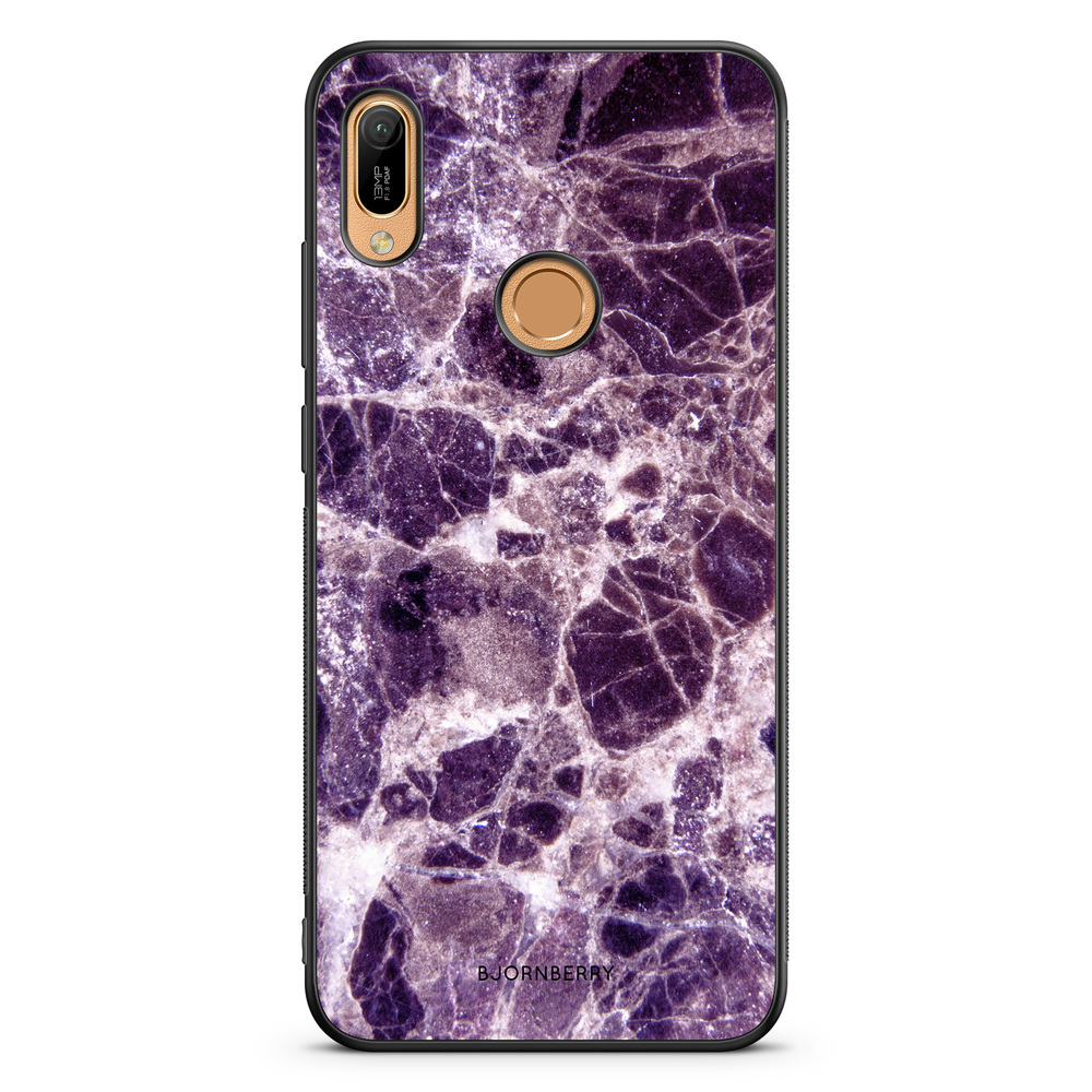 Huawei Y6 2019 Case - Purple Marble