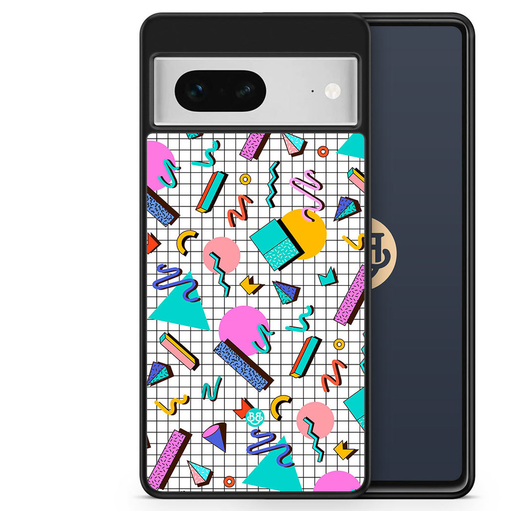 Google Pixel 7 Case - 80s Pattern