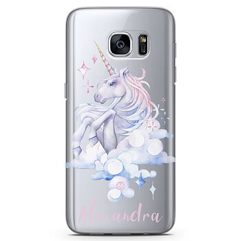 Samsung Galaxy S6 Edge TPU Custom Case - Unicorn Name