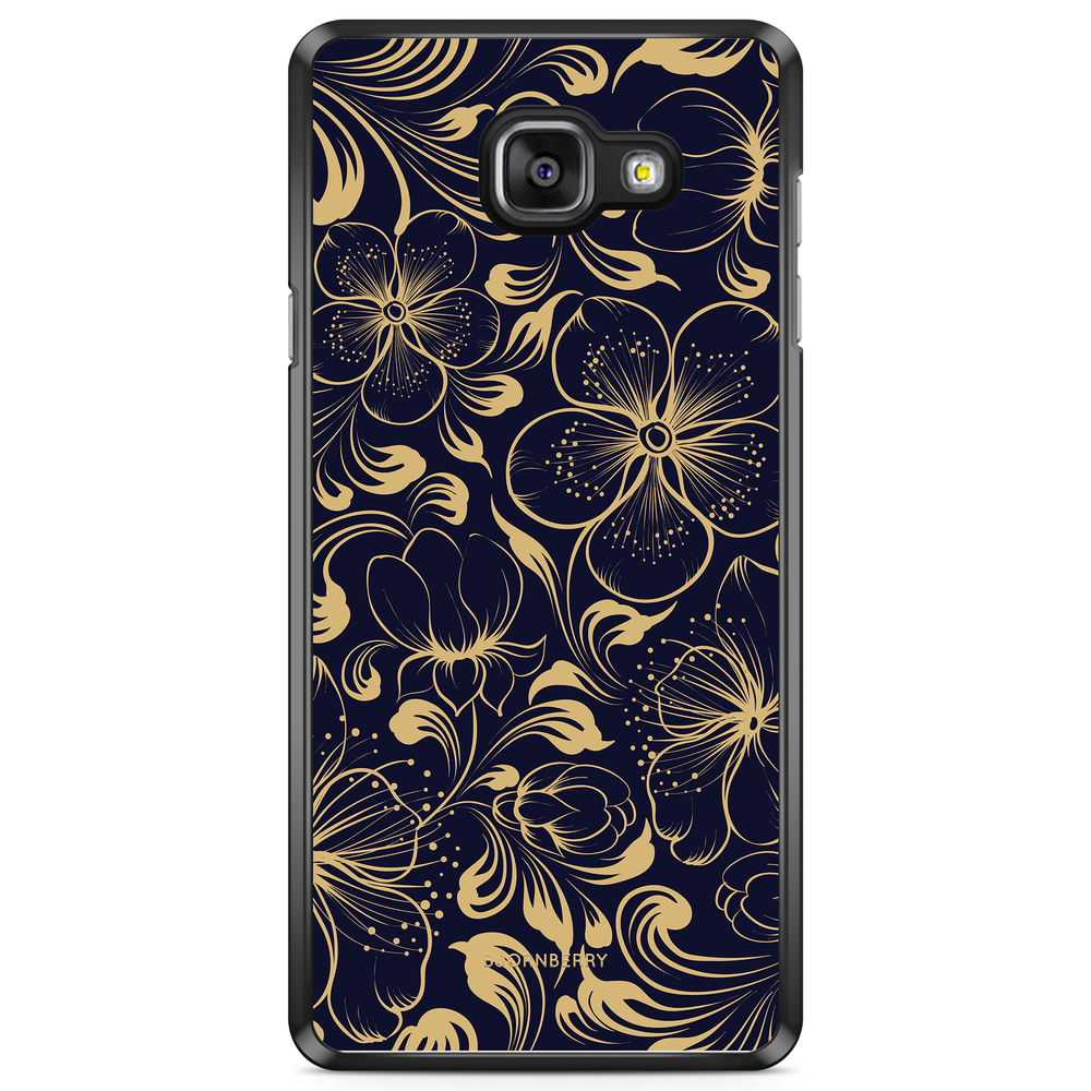 Samsung Galaxy A5 6 (2016) Case - Dark Blue Flowers