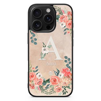 iPhone 16 Pro Custom Skal - Monogram Sand