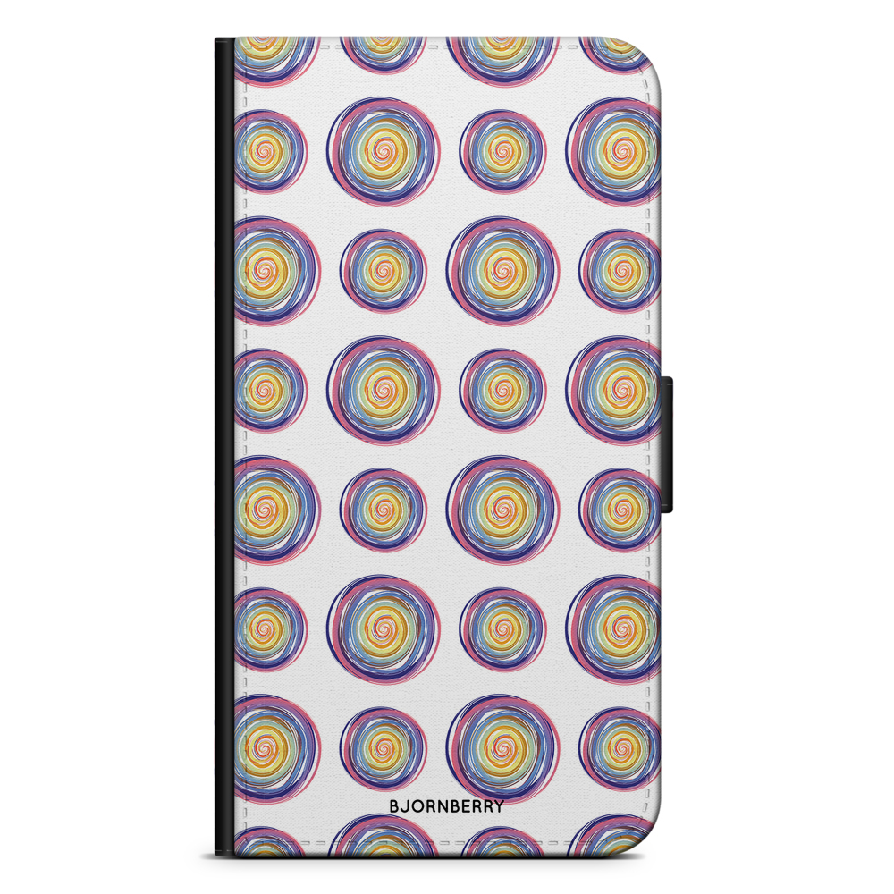 Huawei P8 Lite Wallet Case - Polka Dots