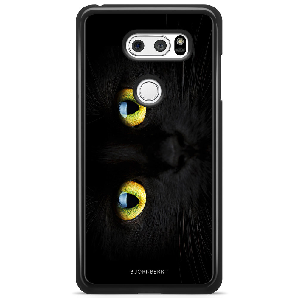 LG V30 Case - Black Cat Close Up