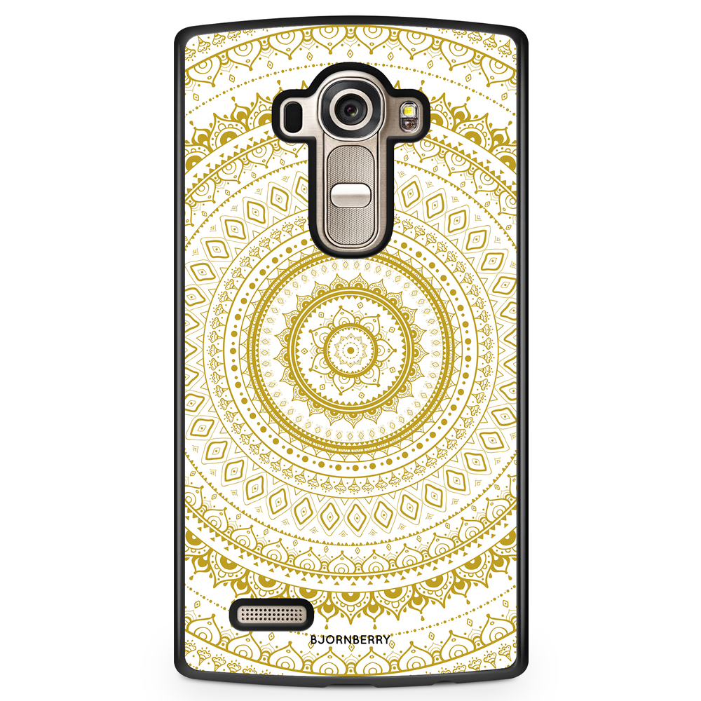 LG G4 Case - Vit Guld Mandala