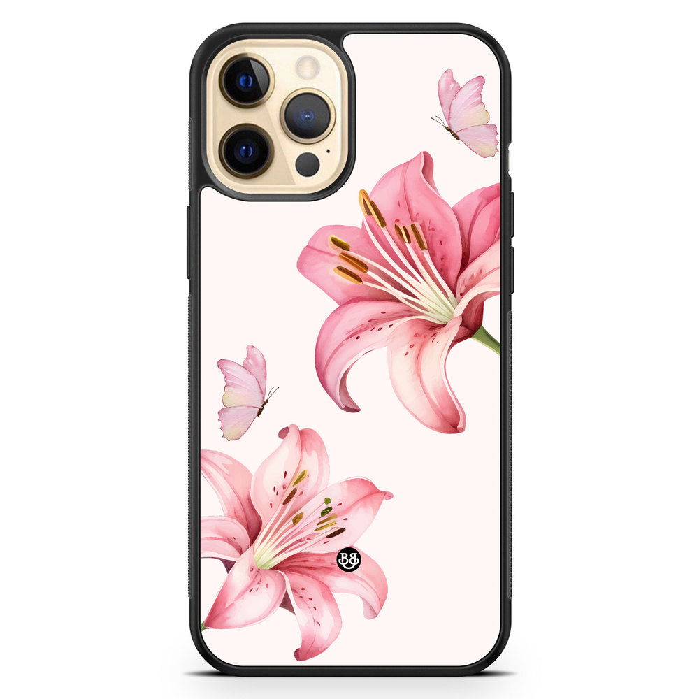 iPhone 12 Pro Max Case - WILD BLOOM - Pink Lily