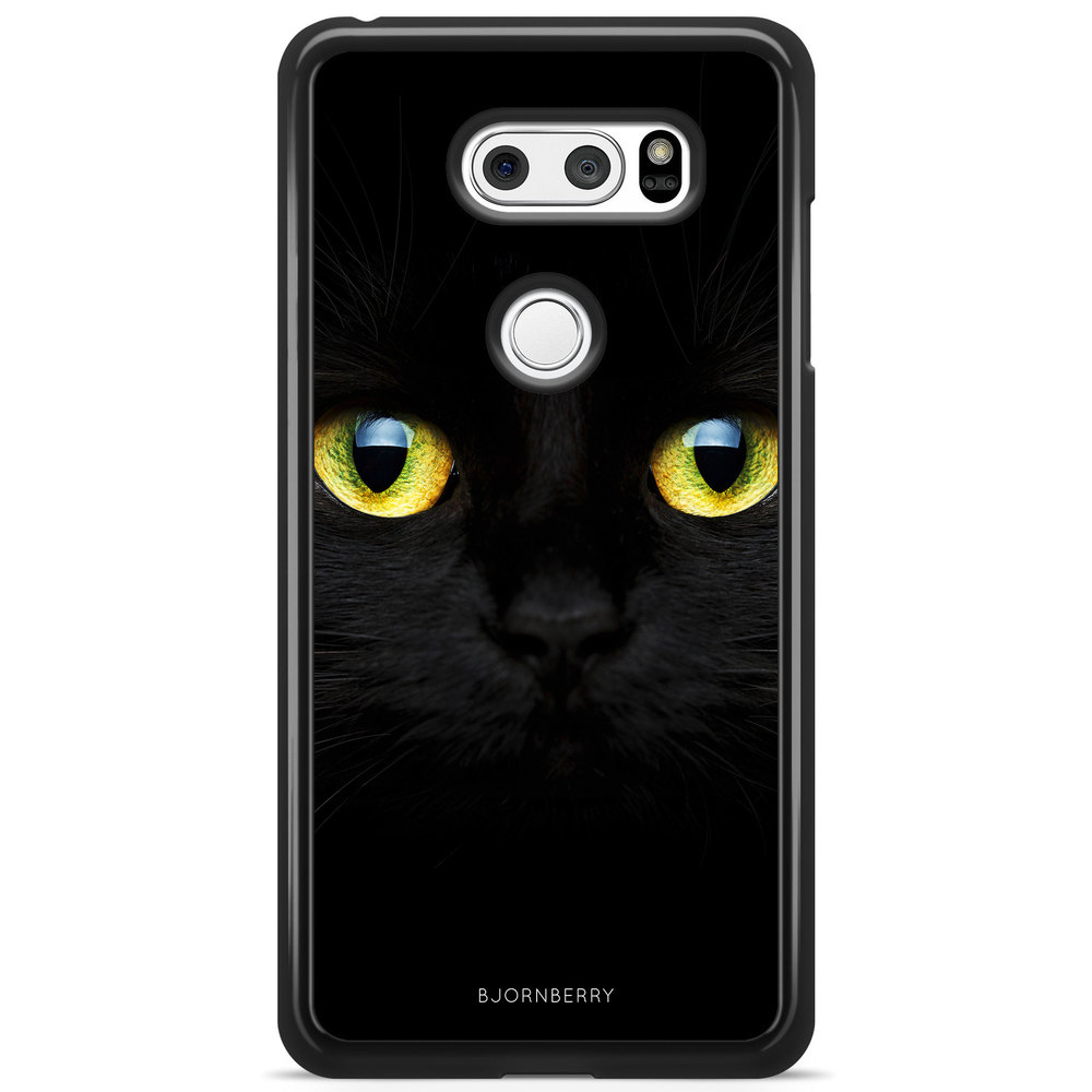 LG V30 Case - Black Cat Close Up