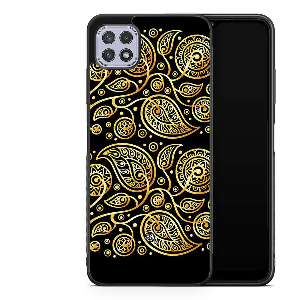 Samsung Galaxy A22 4G Case - Gold Flowers